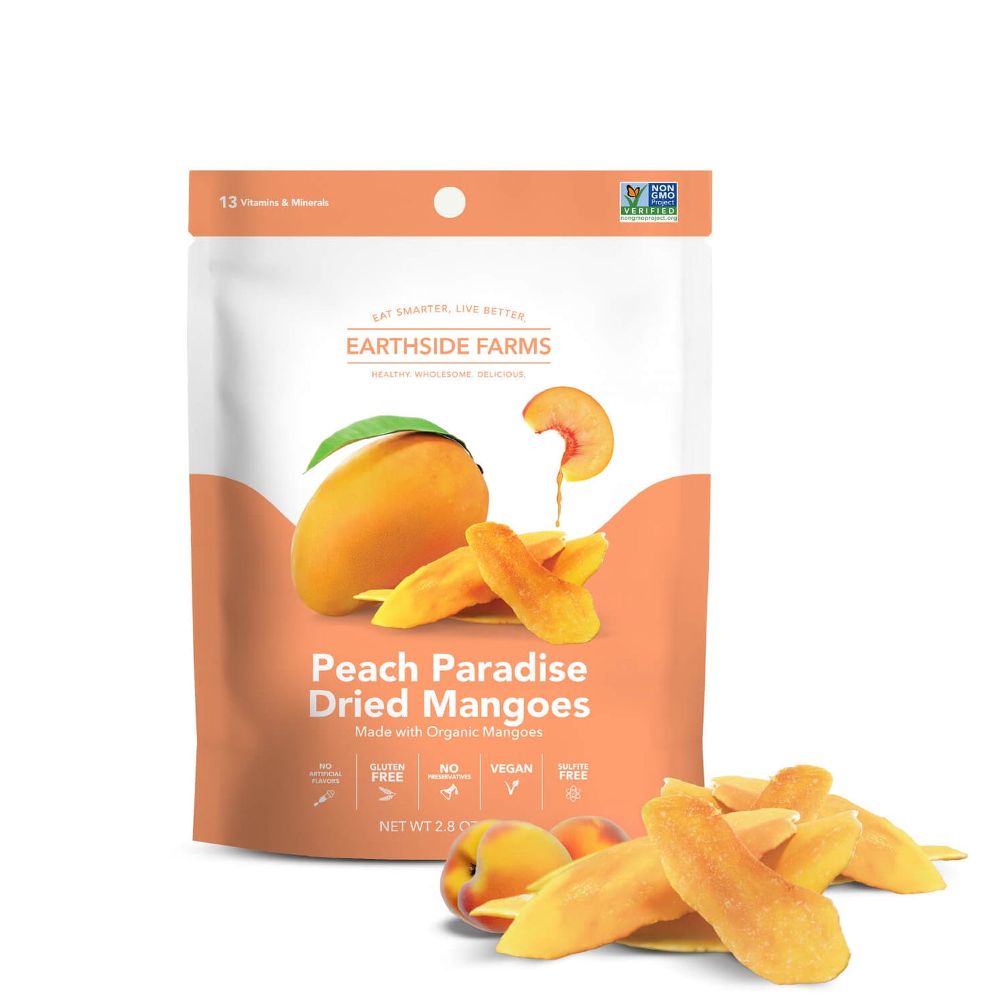 Peach Paradise Dried Mangoes 2.8oz - 6 pack