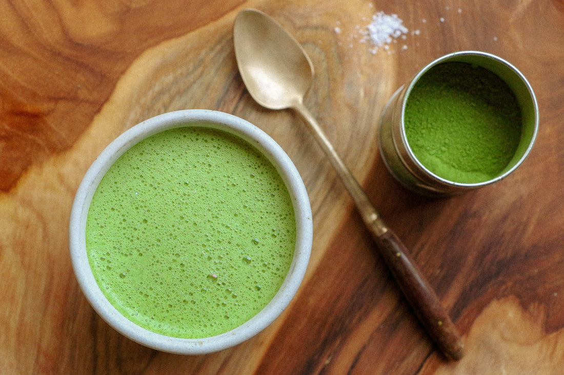 Keto Matcha Latte for Glowing Skin (Hot or Iced) + Give-Away