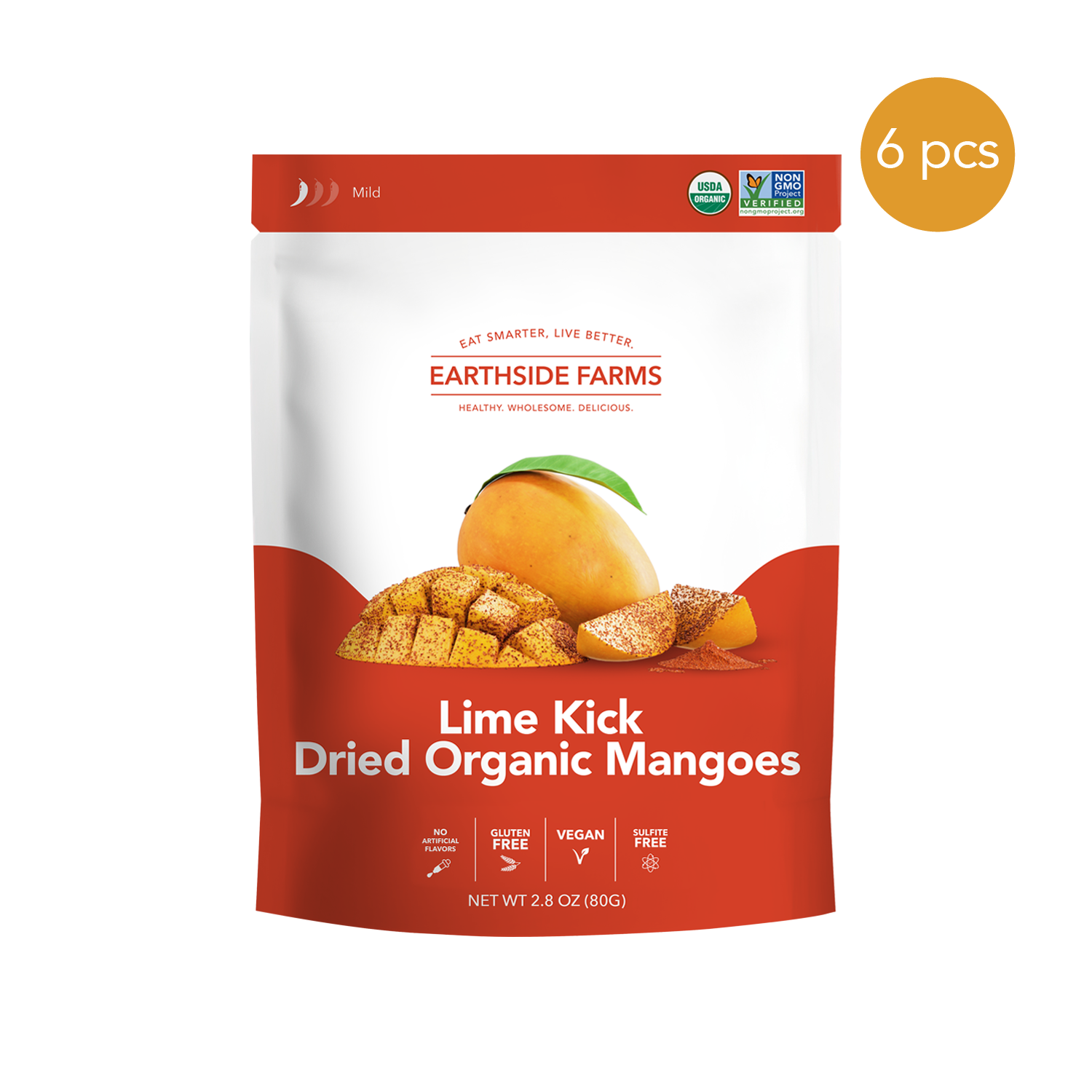 Lime Kick Dried Organic Mangoes 1