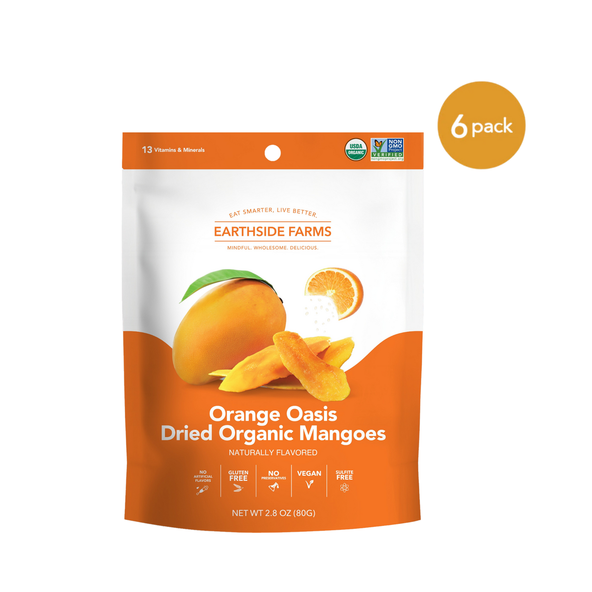 Orange Oasis Dried Organic Mangoes