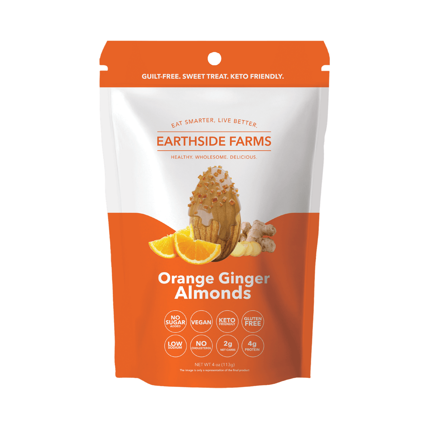 Orange ginger almonds 90
