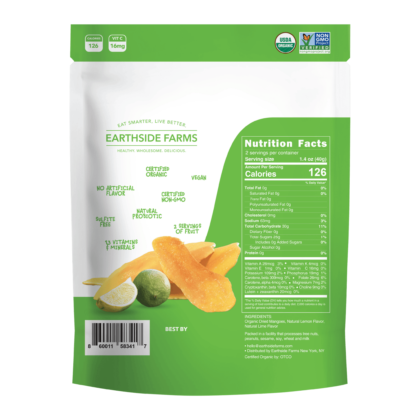 Citrus Splash Dried Organic Mangoes