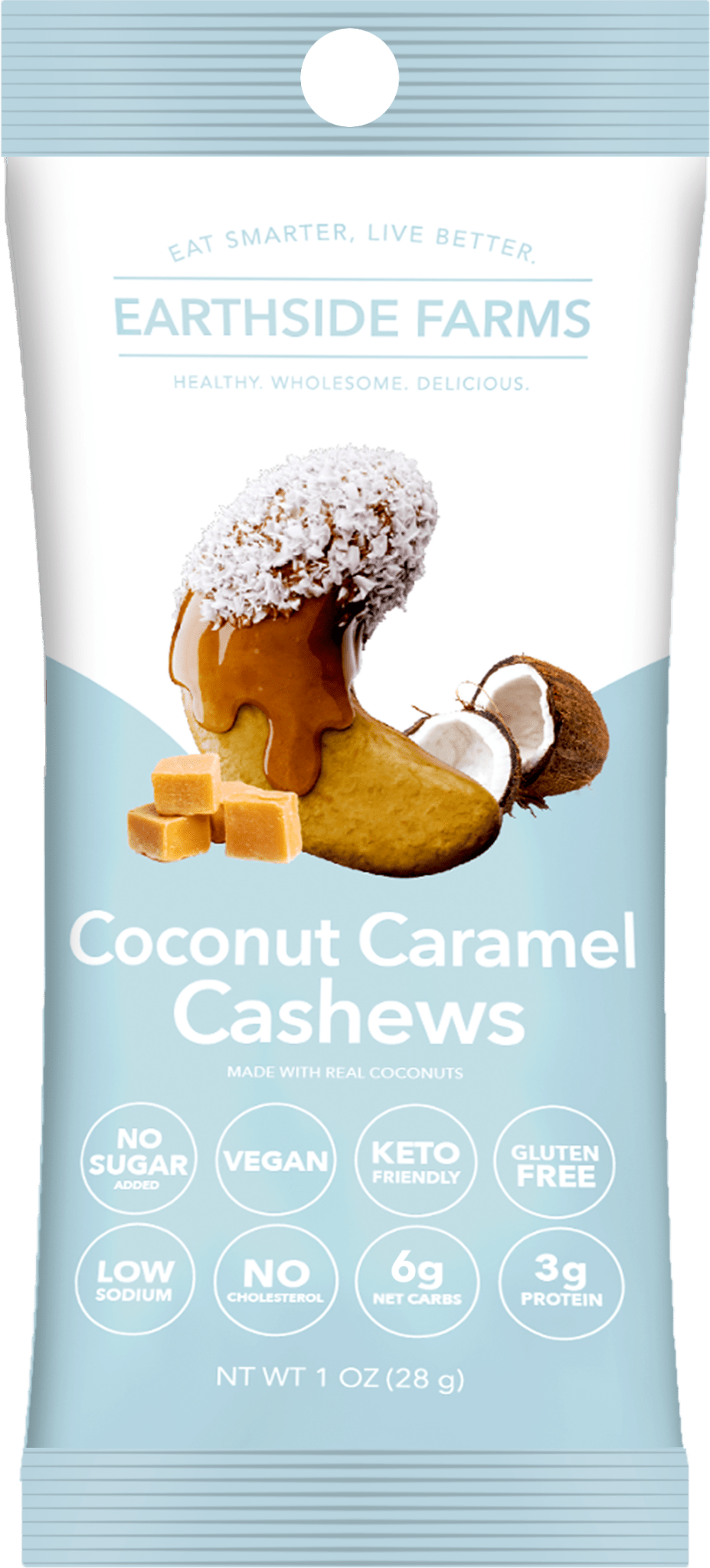 Coconut Caramel Cashews - 1OZ - Earthside Farms