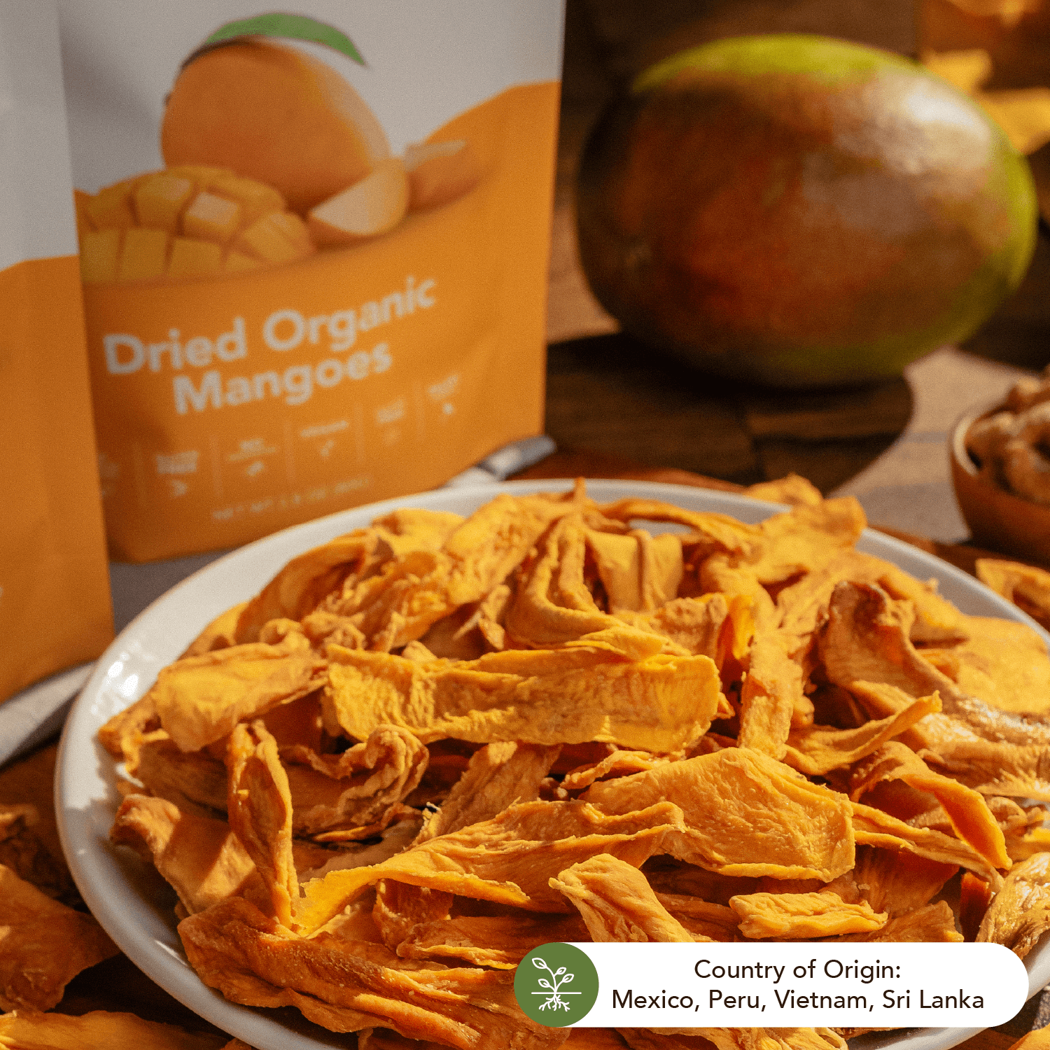  dried organic mangoes 110