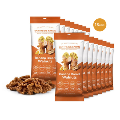 Banana Bread Walnuts 1 oz snack packs, 18-pack with candied walnuts