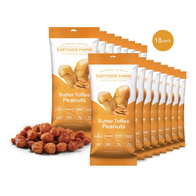 Butter Toffee Peanuts 1 oz snack packs, 18-pack with toffee peanuts