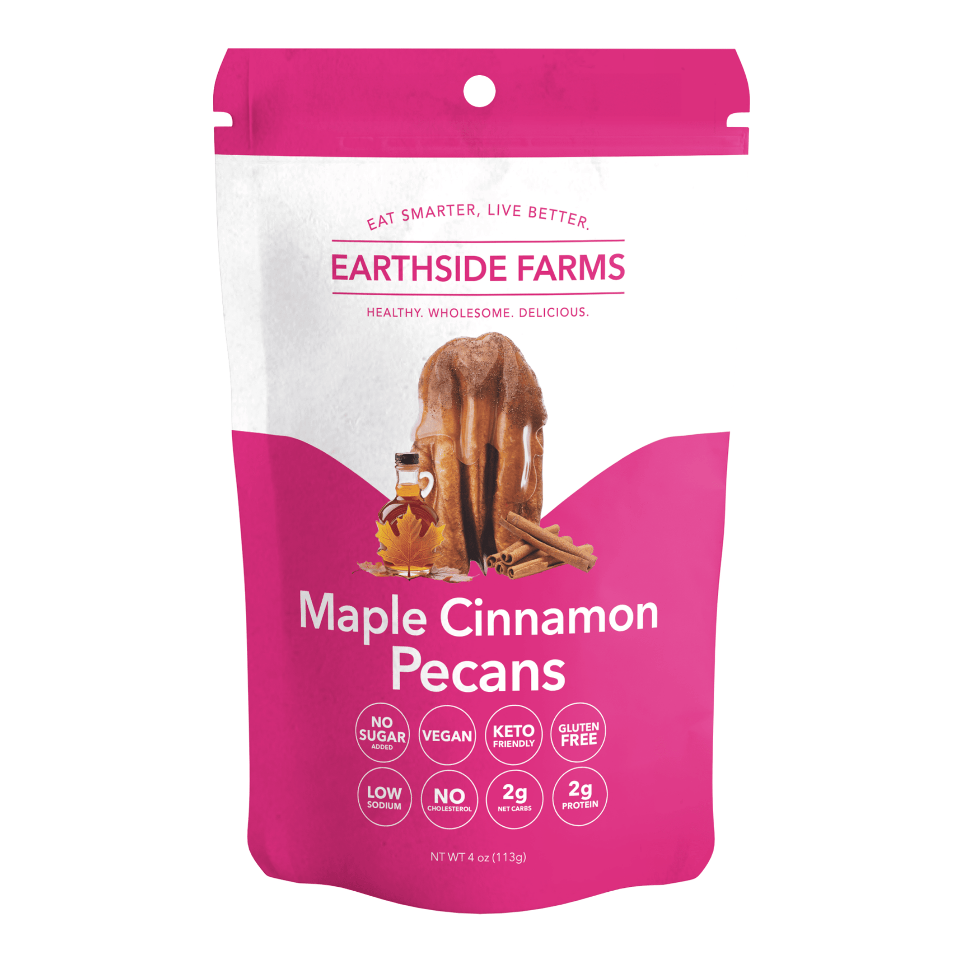 Maple Cinnamon Pecans - Earthside Farms