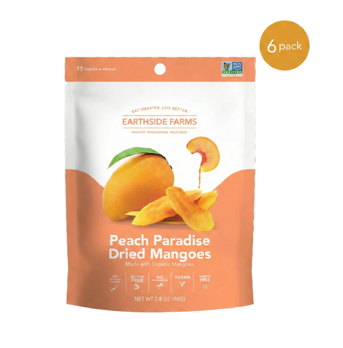 Peach Paradise Dried Mangoes 2.8oz - 6 pack