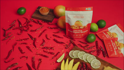 Lime Kick Dried Organic Mangoes 2.8oz - 6 pack