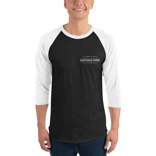 Unisex 3/4 Sleeve Raglan Shirt | Tultex Black/White