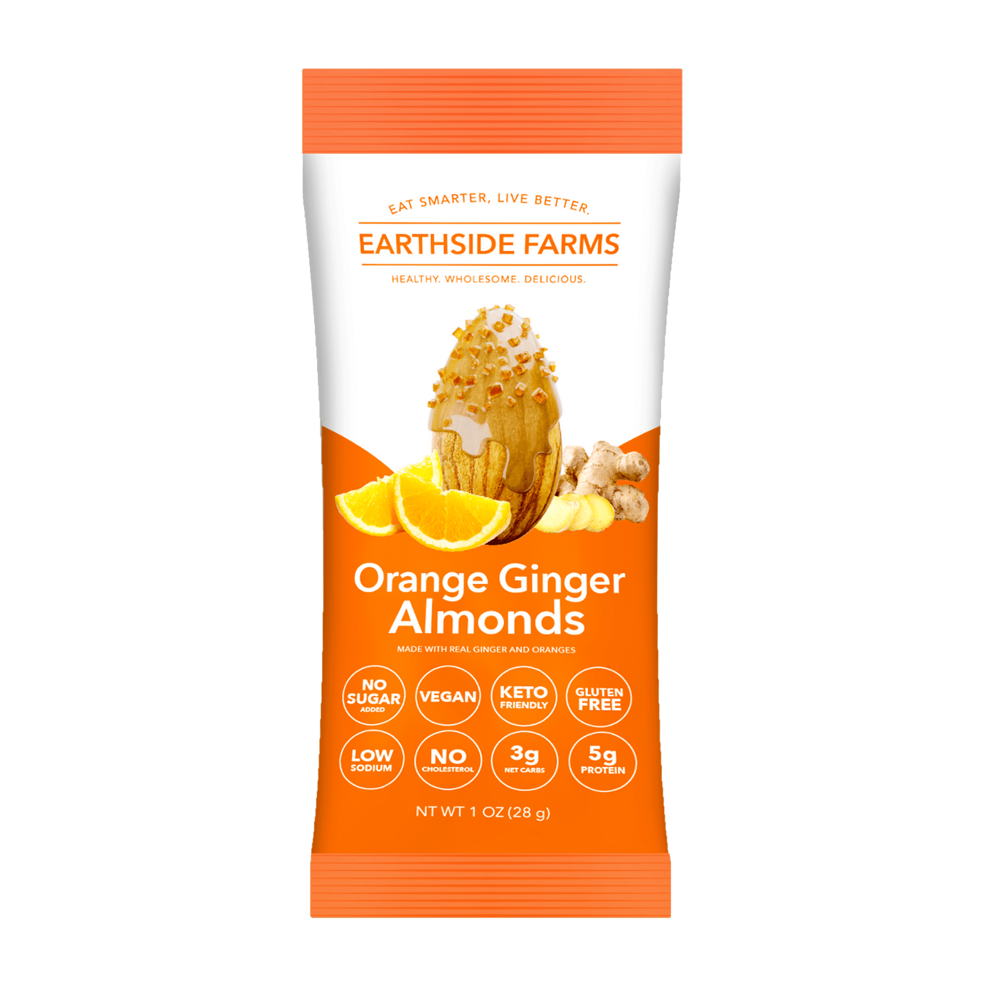 Orange Ginger Almonds - Earthside Farms